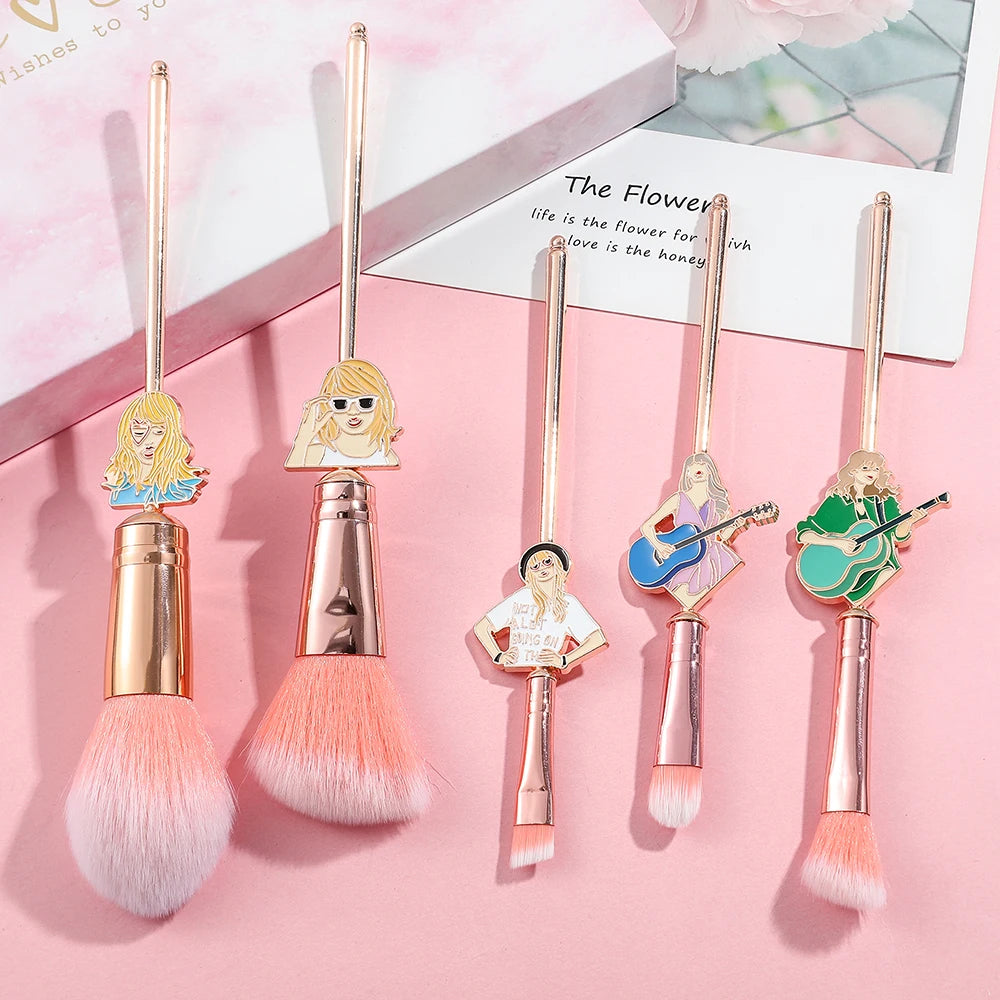 Swiftie Rose Gold Makeup Brush Set