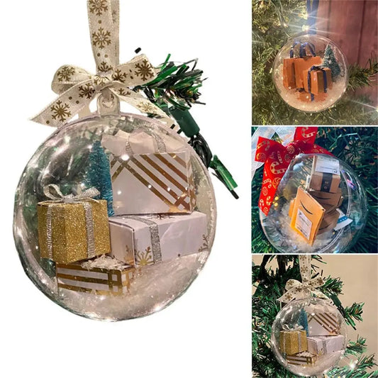 Parcel Peekaboo Globe Ornaments