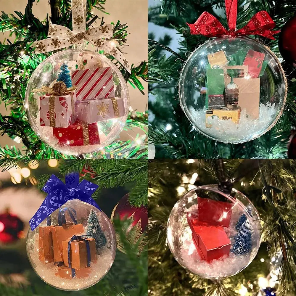 Parcel Peekaboo Globe Ornaments